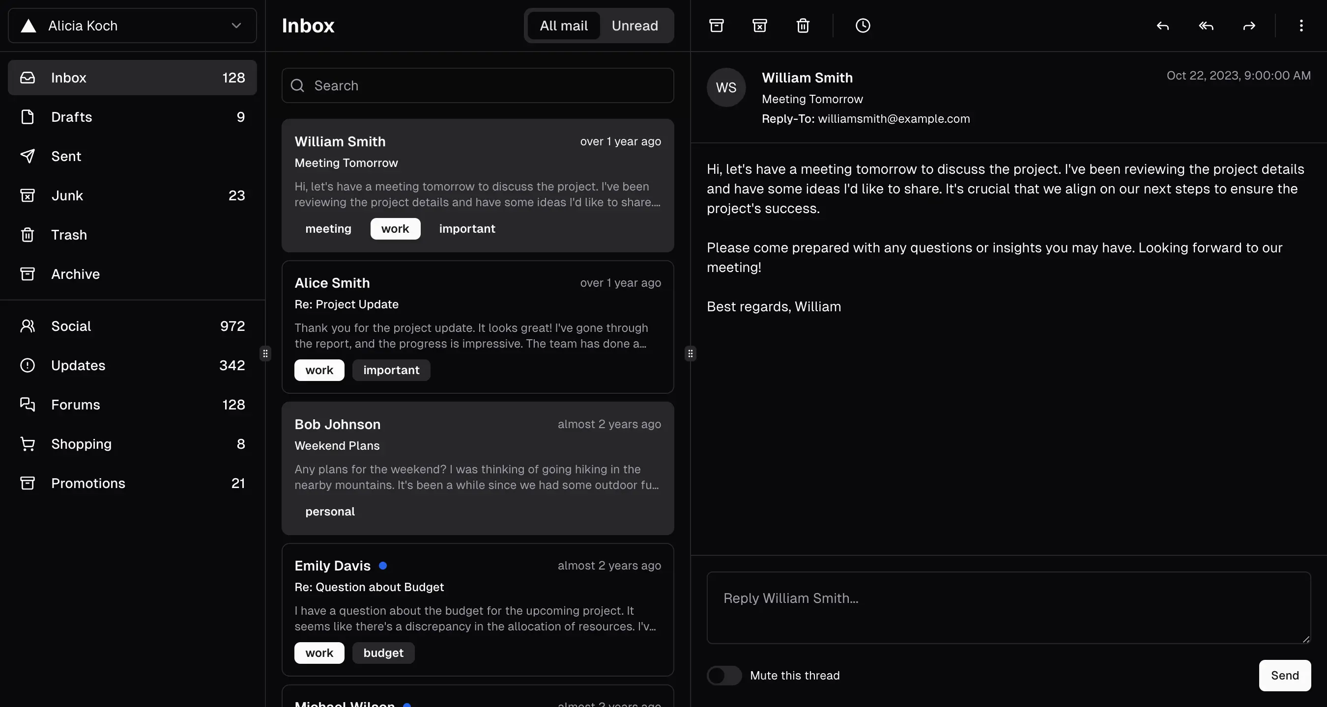 app screen